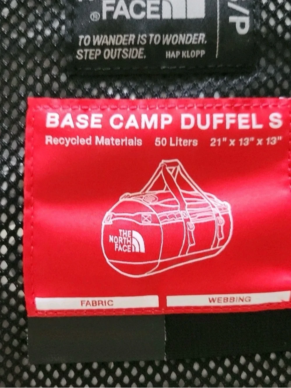 The North Face BASE CAMP GOLDEN STATE DUFFEL 50L BAG -TNF BLACK- Small